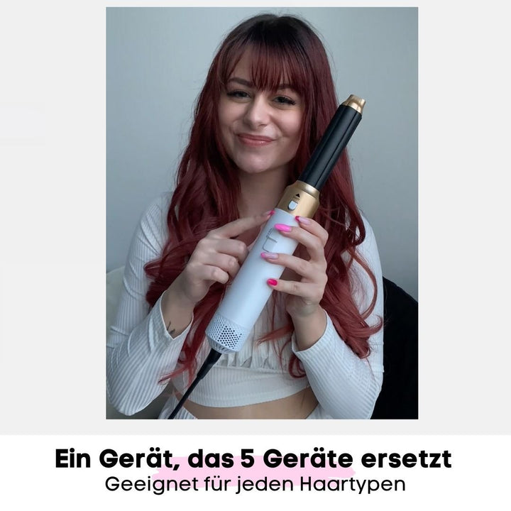 5in1 - Airstyler + Pflegehaarbürste, für das perfekte Haar - SOLOH