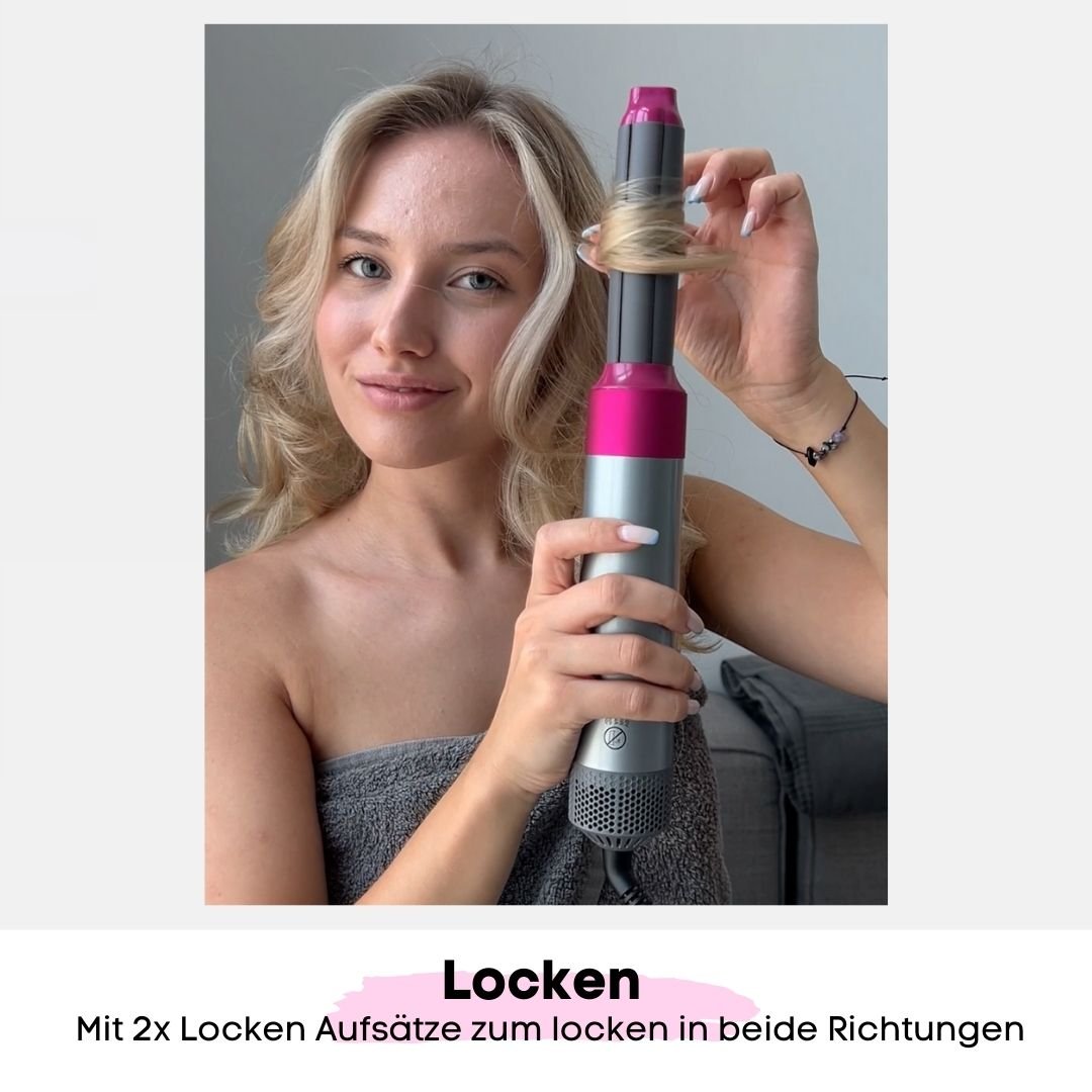 5in1 - Airstyler + Pflegehaarbürste, für das perfekte Haar - SOLOH