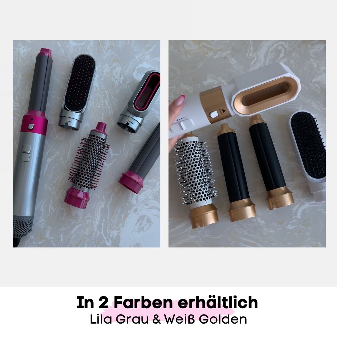 5in1 - Airstyler + Pflegehaarbürste, für das perfekte Haar - SOLOH