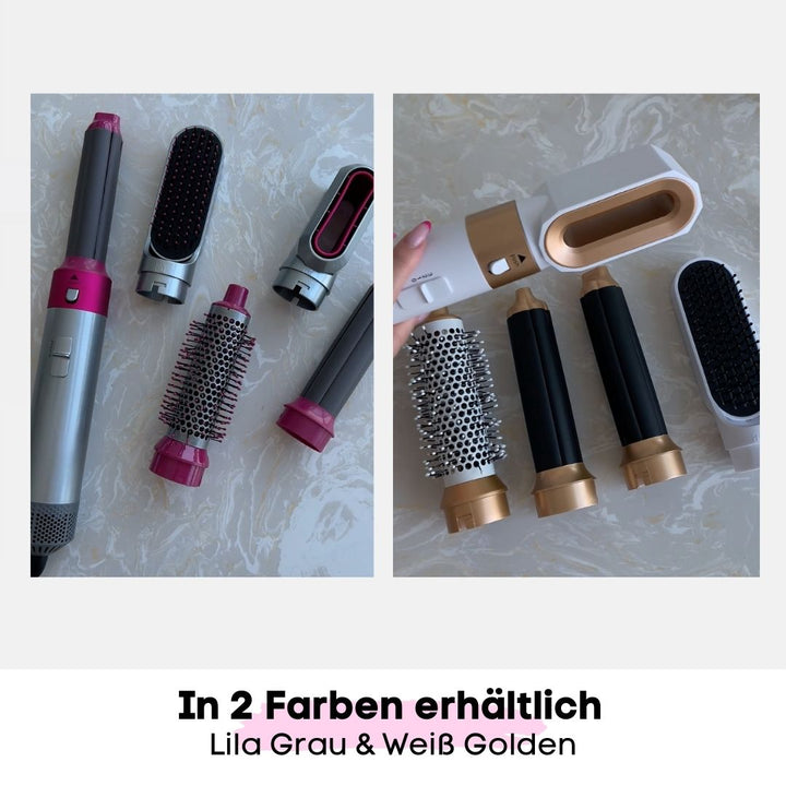 5in1 - Airstyler + Pflegehaarbürste, für das perfekte Haar - SOLOH