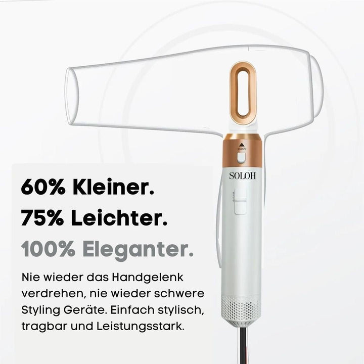 5in1 - Airstyler + Pflegehaarbürste, für das perfekte Haar - SOLOH