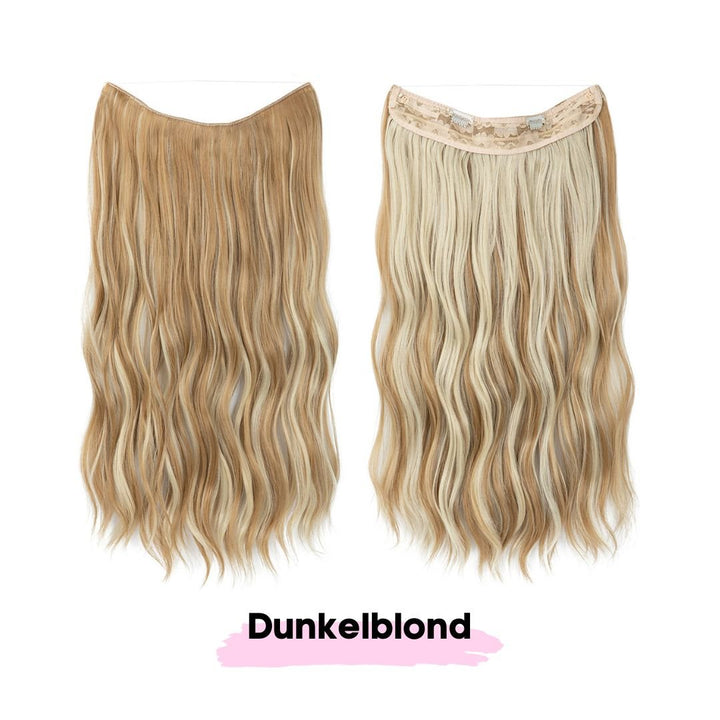 Haar Extensions 2.0 + Pflege Haarbürste | Mit Band & Clip | 40Cm 50Cm 60Cm - SOLOH