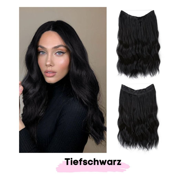 Haar Extensions 2.0 + Pflege Haarbürste | Mit Band & Clip | 40Cm 50Cm 60Cm - SOLOH