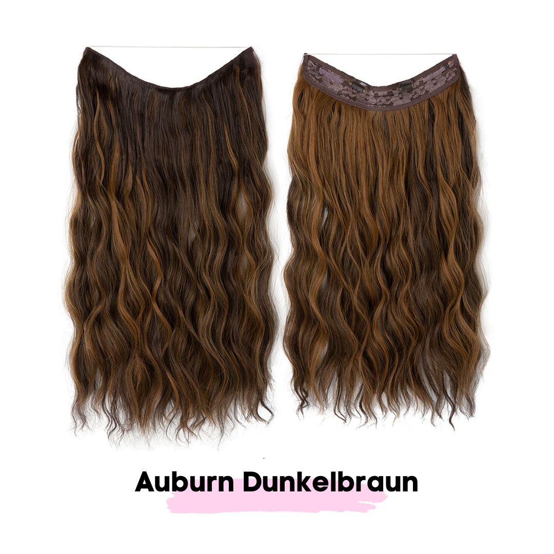 Haar Extensions 2.0 + Pflege Haarbürste | Mit Band & Clip | 40Cm 50Cm 60Cm - SOLOH