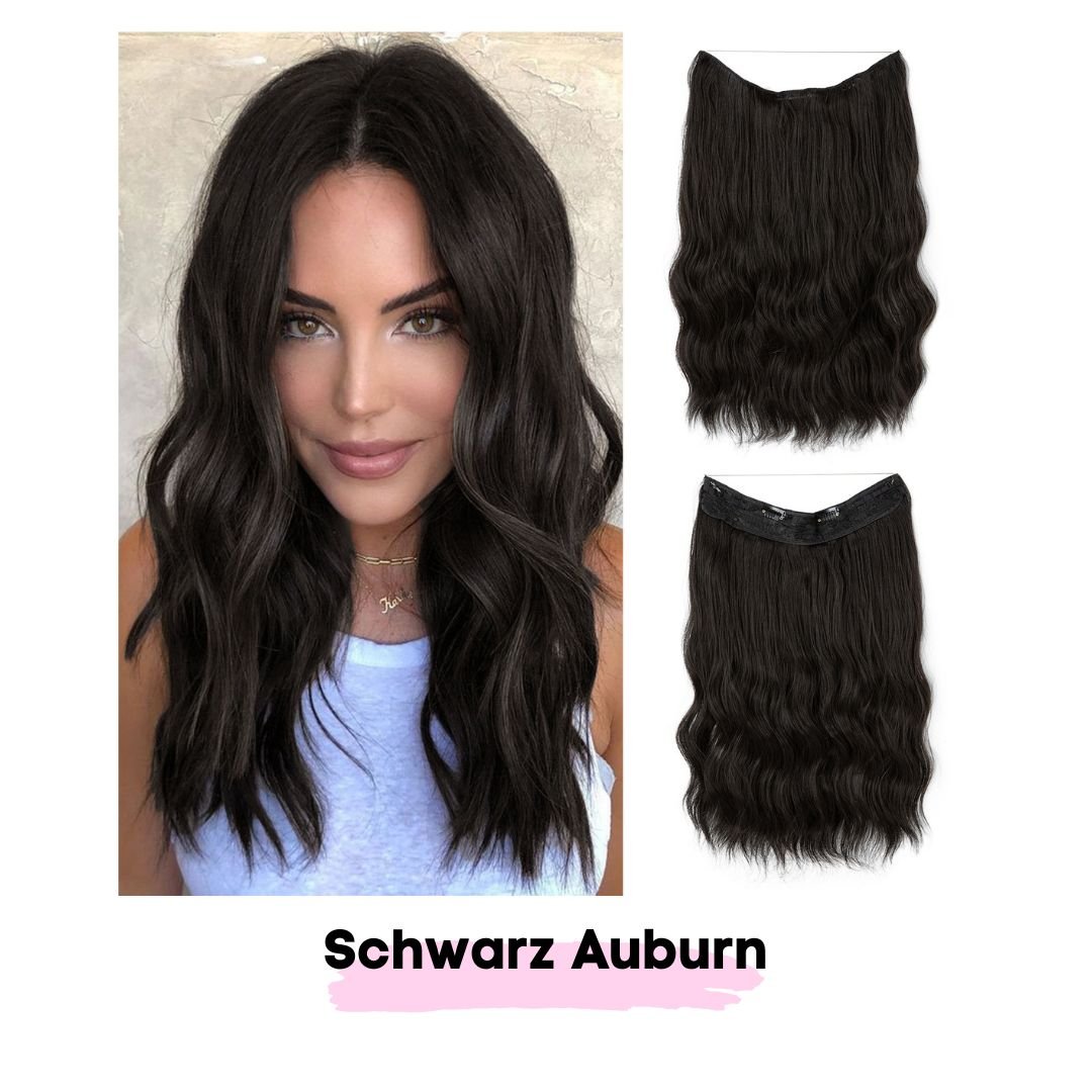 Haar Extensions 2.0 + Pflege Haarbürste | Mit Band & Clip | 40Cm 50Cm 60Cm - SOLOH