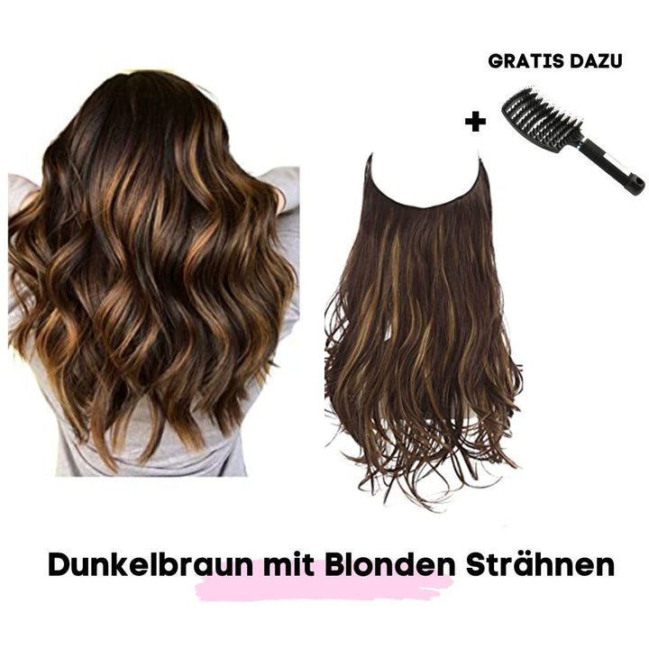 Haar Extensions + Pflegehaarbürste GRATIS - SOLOH