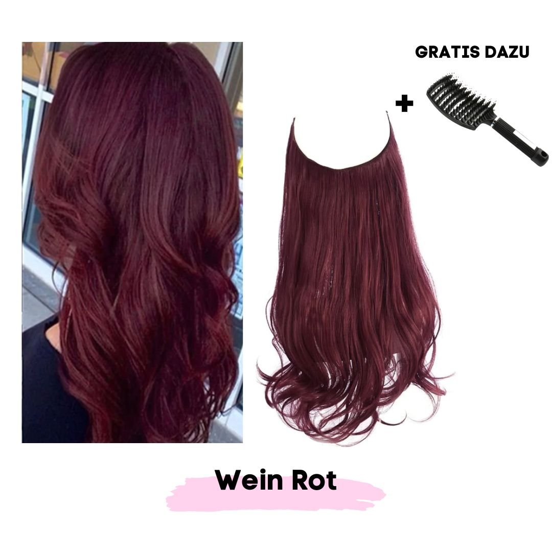 Haar Extensions + Pflegehaarbürste GRATIS - SOLOH