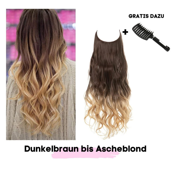 Haar Extensions + Pflegehaarbürste GRATIS - SOLOH
