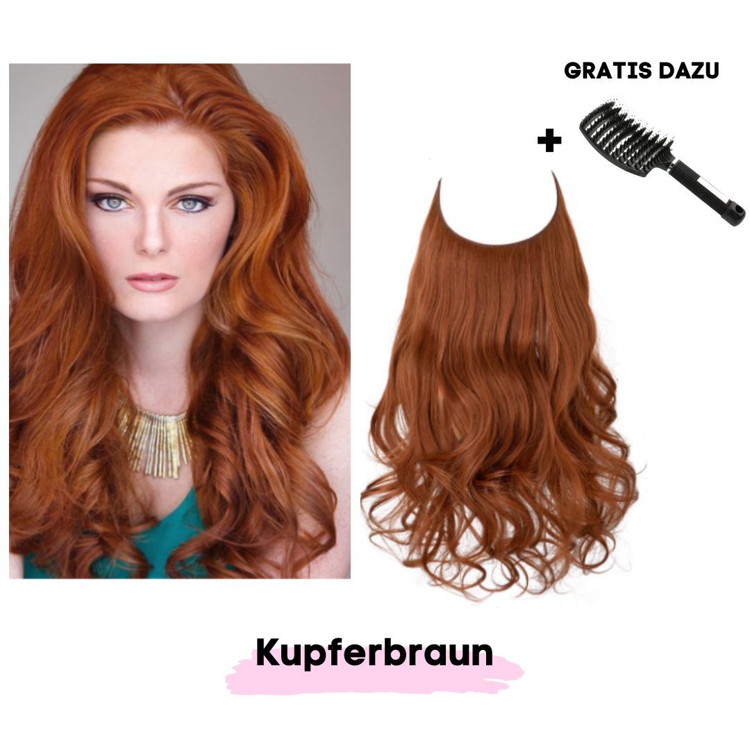 Haar Extensions + Pflegehaarbürste GRATIS - SOLOH