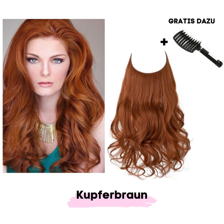 Haar Extensions + Pflegehaarbürste GRATIS - SOLOH