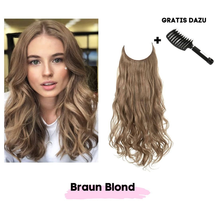 Haar Extensions + Pflegehaarbürste GRATIS - SOLOH