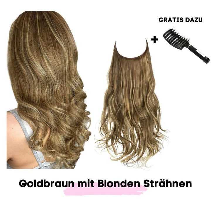 Haar Extensions + Pflegehaarbürste GRATIS - SOLOH