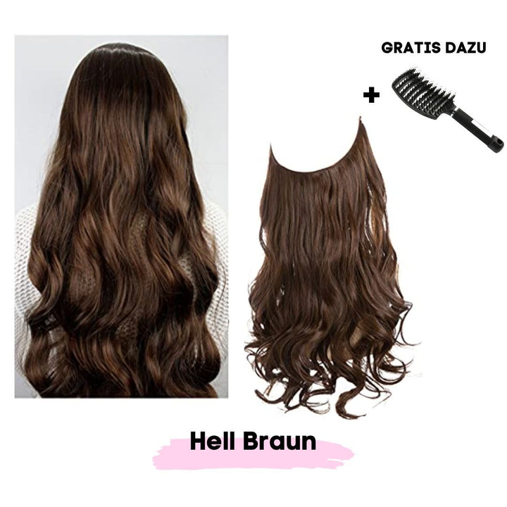 Haar Extensions + Pflegehaarbürste GRATIS - SOLOH