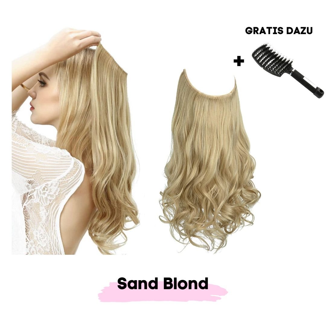 Haar Extensions + Pflegehaarbürste GRATIS - SOLOH