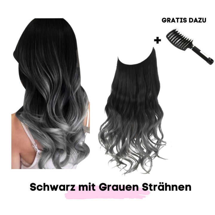 Haar Extensions + Pflegehaarbürste GRATIS - SOLOH