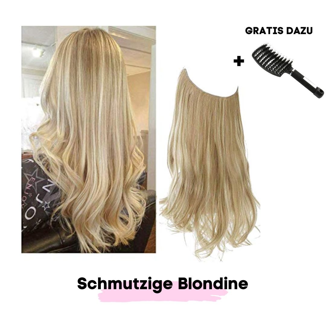 Haar Extensions + Pflegehaarbürste GRATIS - SOLOH