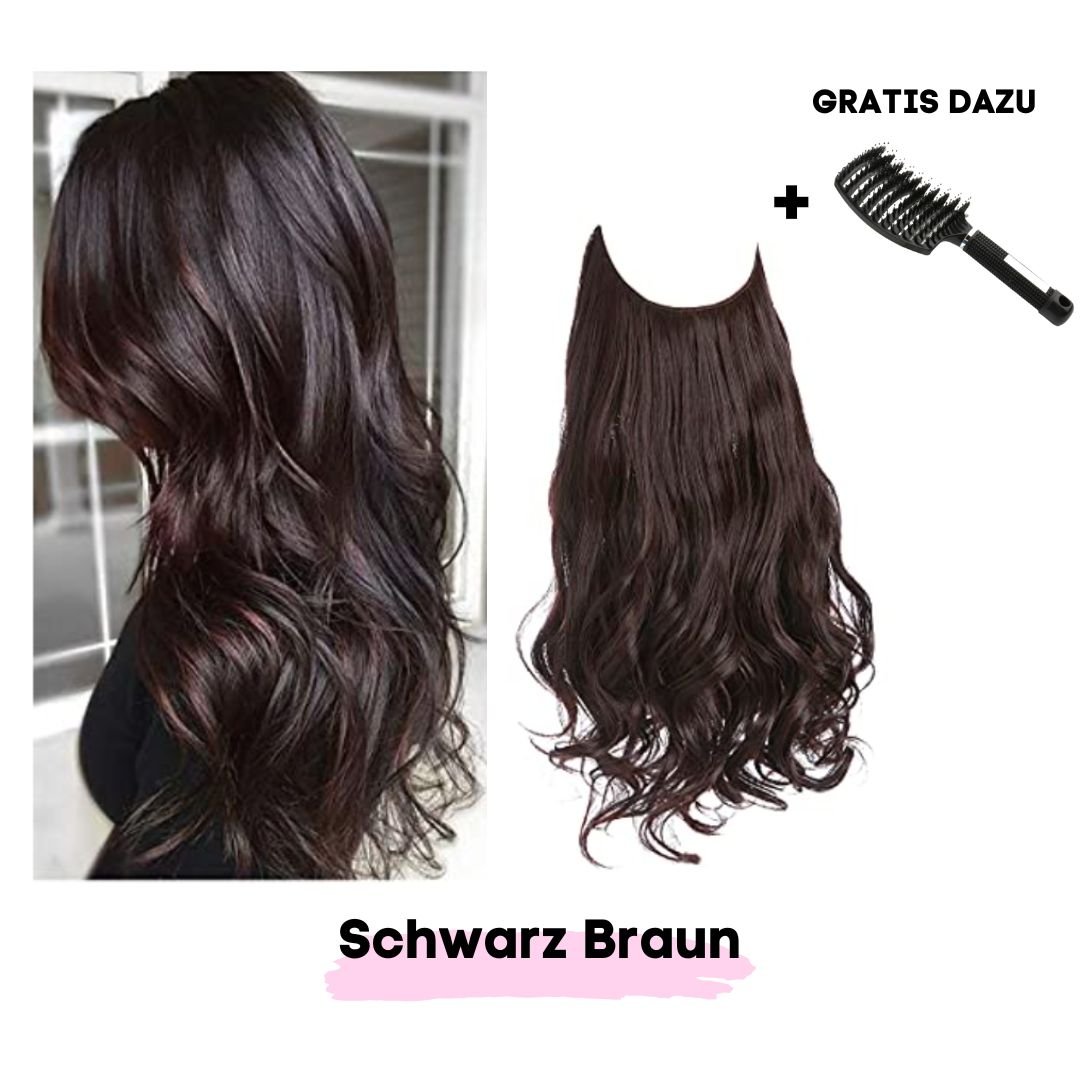 Haar Extensions + Pflegehaarbürste GRATIS - SOLOH