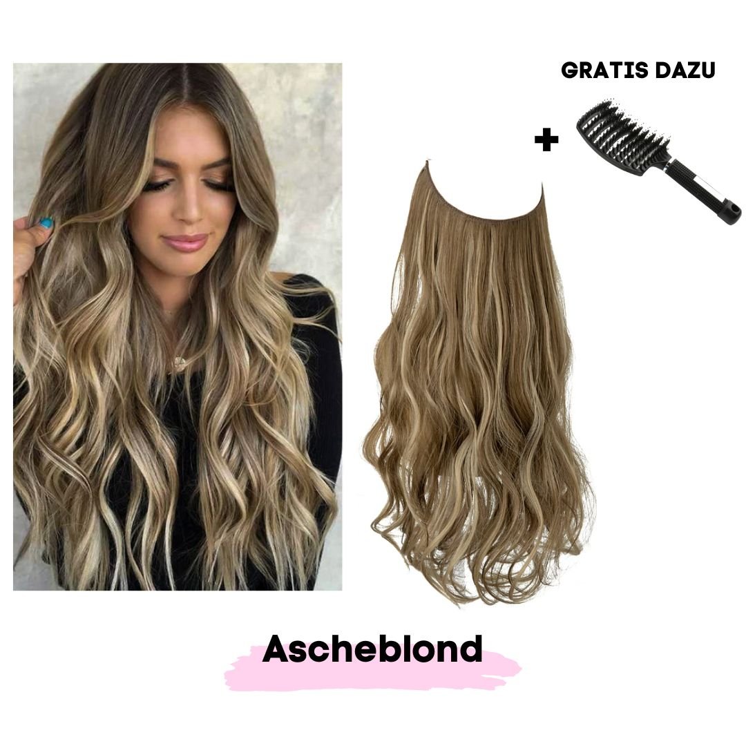 Haar Extensions + Pflegehaarbürste GRATIS - SOLOH