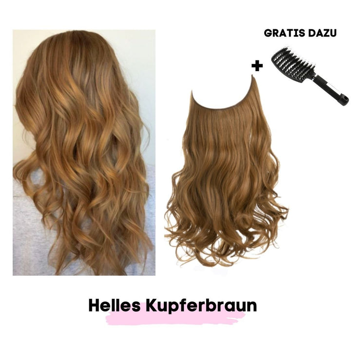 Haar Extensions + Pflegehaarbürste GRATIS - SOLOH