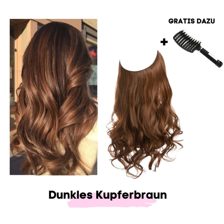 Haar Extensions + Pflegehaarbürste GRATIS - SOLOH