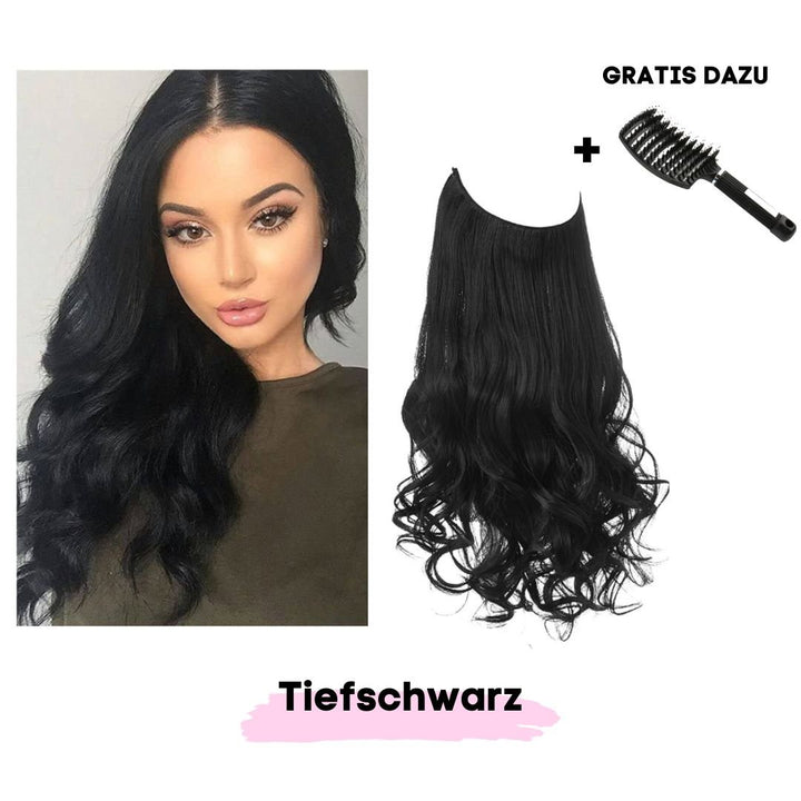 Haar Extensions + Pflegehaarbürste GRATIS - SOLOH