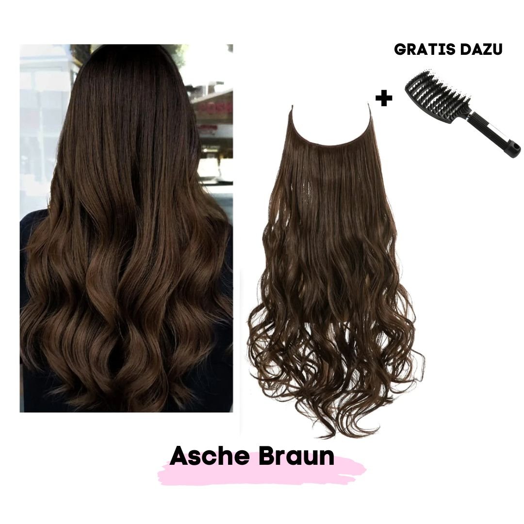 Haar Extensions + Pflegehaarbürste GRATIS - SOLOH